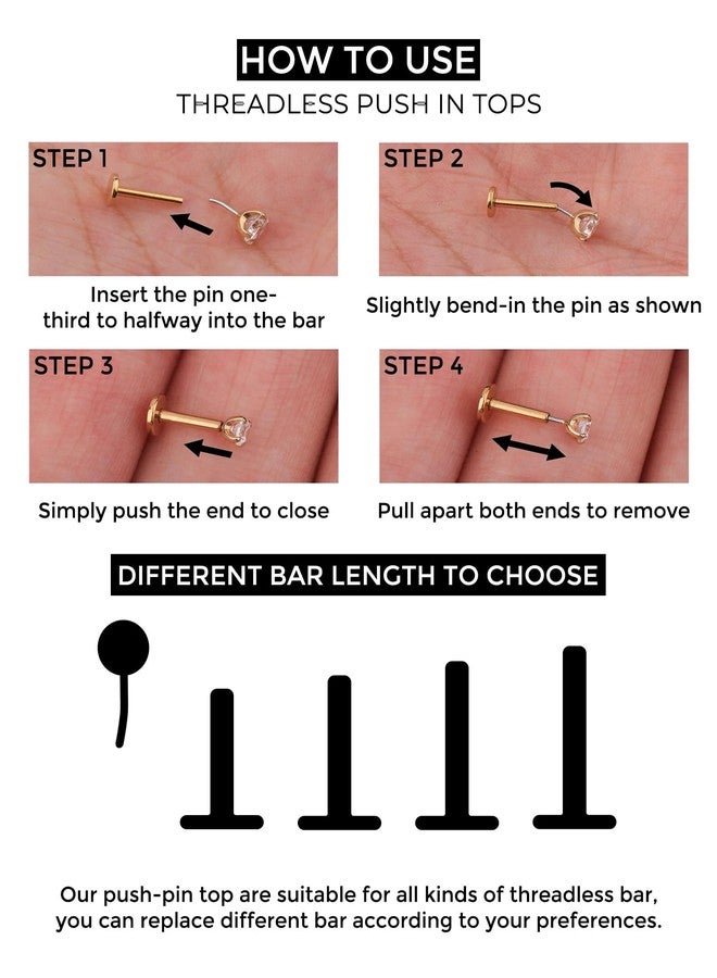 مجوهرات ثقب الحلزون MS CUTE قطعتان، بدون خيط G23، تيتانيوم صلب 16G، بديل لقضيب أقراط ذات ظهر مسطح في حلزون الغضروف، أقراط تراغوس للنساء والرجال - فضي 6 مم - Image 5